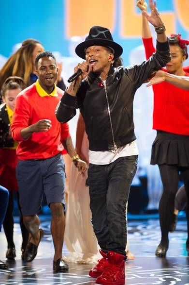 <strong>第86回 アカデミー賞レッドカーペットスナップ</strong>　Pharrell Williams｜ファレル・ウィリアムス