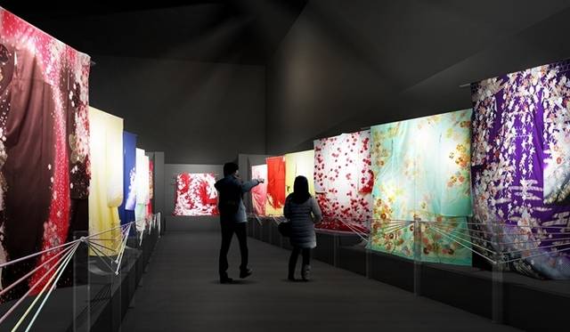 <strong>EVENT｜『江戸桜ルネッサンス＆夜桜うたげ』コレド室町で開催 </strong>　着物が織り成す桜並木(イメージ）