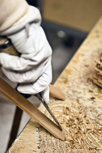 工房での製作の様子