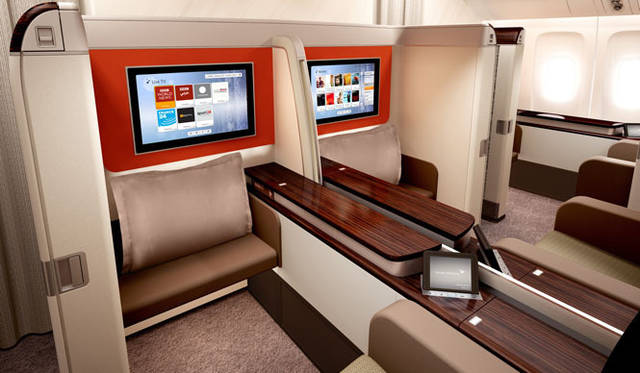 <strong>Garuda Indonesia｜ガルーダ・インドネシア航空</strong>　ファーストクラス（B777-300ER型機）