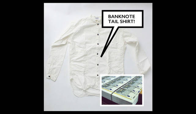 BANKNOTE TAIL SHIRT 2万9000円