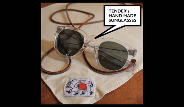 HAND MADE SUNGLASSES 9万8000円　※イベント期間中（3月15日～4月20日）のみの受注商品