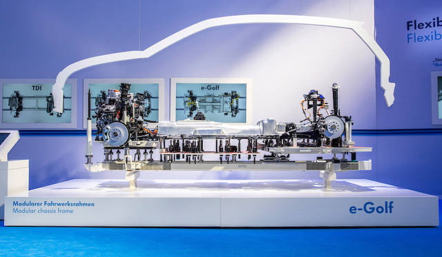 e-golfも、フォルクスワーゲンのモジュラー化されたMQBプラットフォームでつくられている