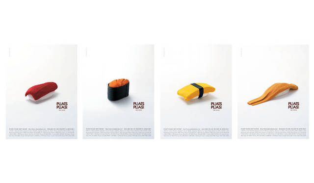 <strong>PLEATS PLEASE ISSEY MIYAKE</strong>　2008年に登場し、話題を呼んだグラフィックデザイナー佐藤 卓氏によるお寿司のビジュアル・シリーズ