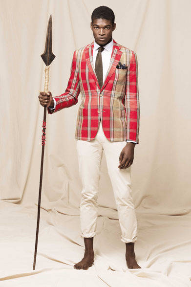 ジャケット5万8000円、ネクタイ9000円（ともに税抜価格）