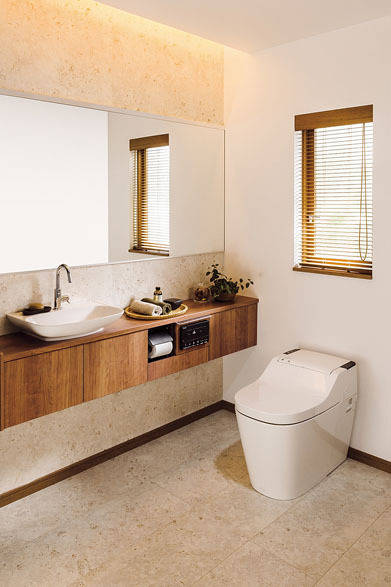 新型「アラウーノ」カウンタープラン（新型アラウーノタイプ1、トイレ手洗い・収納、アクセサリー込み）