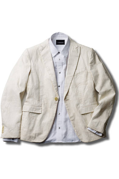 ジャケット9万5000円、シャツ3万円（ともに税別）