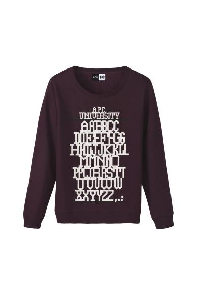 <strong>A.P.C. et M/M(Paris)｜コラボレーションTシャツ発売</strong>　SWEAT UNIVERSITY 2万円
