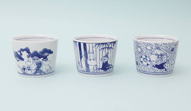 SOMETSUKE -猪口- 　3個セット、価格｜6000円（税別）左から「Holiday」「Hide and seek」「Playtime」