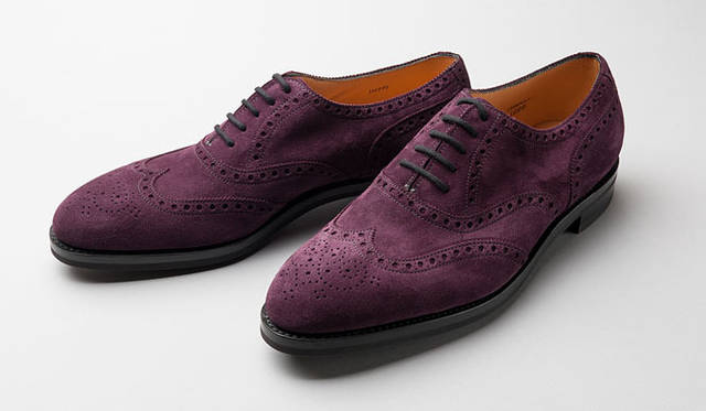 モデル「MARSHALL」（カラー：Aubergine、素材：Suede）ジョンロブ大阪ヒルトンプラザ店