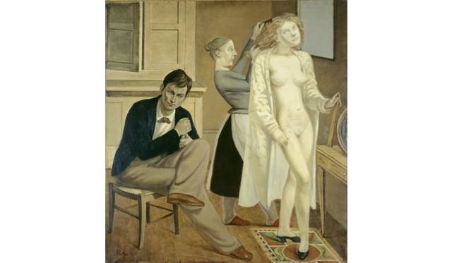 <strong>ART｜東京都美術館と京都市美術館で『バルテュス』展</strong>　バルテュス《キャシーの化粧》　1933年　油彩、カンヴァス　165x150cm　ポンピドゥー・センター © Centre Pompidou, MNAM-CCI, Dist. RMN-Grand Palais / Jean-Claude Planchet / distributed by AMF