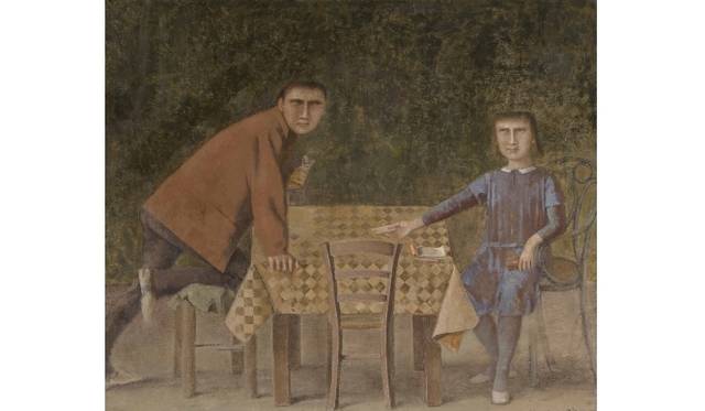 <strong>ART｜東京都美術館と京都市美術館で『バルテュス』展</strong>　バルテュス《トランプ遊びをする人々》　1966-1973年　カゼイン、油彩、テンペラ、カンヴァス　203 x 240cm　ボイマンス・ファン・ベーニンゲン美術館　© Museum Boijmans Van Beuningen, Rotterdam Photo: Studio Tromp, Rotterdam