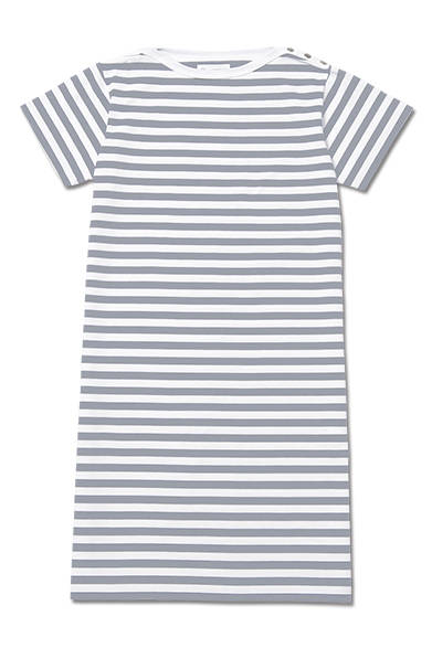 ボーダーワンピース（レディス） 2万3760円<br />サイズ｜S<br />カラー｜Noir（黒）、 Bleu（青）、Gris（グレー）