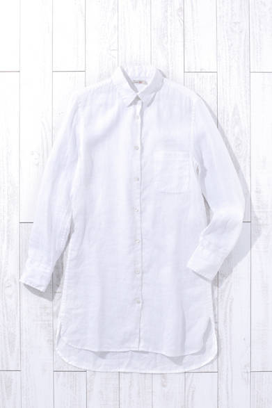 WOMENS｜リネンシャツワンピース 4万8000円（FAHERTY BRAND）<br />※税抜き価格