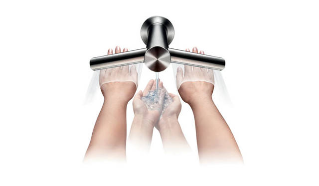 <strong>Dyson｜ダイソン</strong>　蛇口とハンドドライヤーが一体化した「ダイソン エアブレード Tap（タップ）ハンドドライヤー」