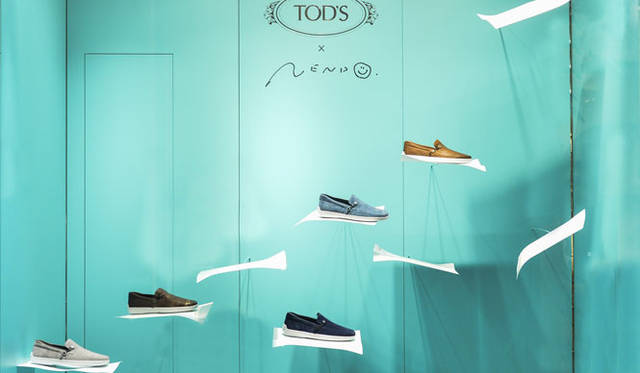 <strong>TOD’S｜トッズ</strong>　ミラノスピガ本店 ウィンドウディスプレイ
