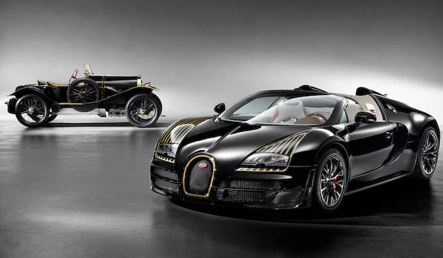 左上はオリジナルのブガッティ タイプ18 “ブラック ベス”