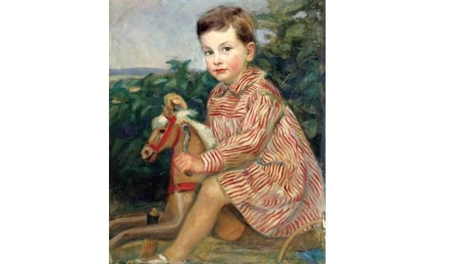 <strong>ART｜『こども展　名画にみるこどもと画家の絆』を東京と大阪で開催</strong>　レイモン・レヴィ=ストロース　≪子どものクロード・レヴィ=ストロース、あるいは木馬の三輪車にまたがる子どものクロード・レヴィ=ストロース≫ 1912年　プティ・パレ美術館　© Petit Palais / Roger-Viollet Courtesy of Monique Lévi-Strauss