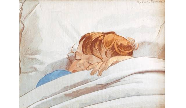 <strong>ART｜『こども展　名画にみるこどもと画家の絆』を東京と大阪で開催</strong>　オーギュスタン・ルーアール≪眠るジャン=マリー、あるいは眠る子ども第１番≫　1946年　個人蔵　© Collection particulière  Photo: 中村風詩人