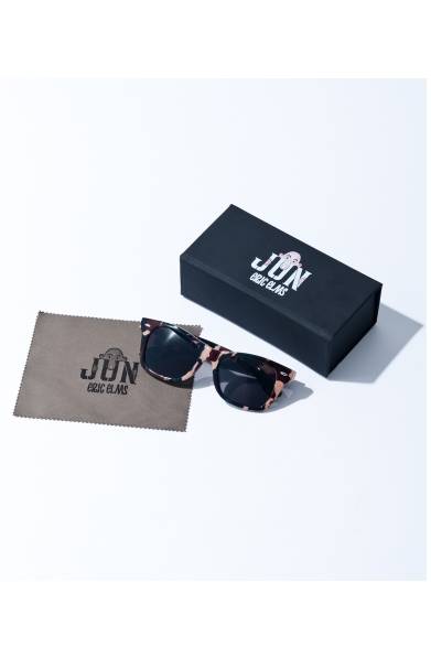 ERIC ELMS in collaboration with JUN｜エリック エルムズとのコラボの第2弾登場　カモフラージュ サングラス　5800円（税抜）