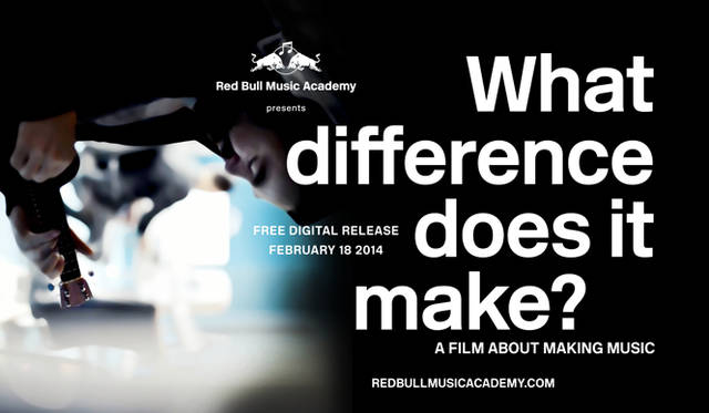 <strong>Red Bull Music Academy ドキュメンタリー・フィルム爆音上映会</strong><br />『What Difference Does It Make? A Film About Making Music』