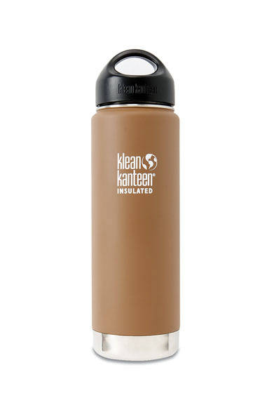 18/8ステンレススチール素材を使用した真空ダブルウォール構造で、長時間の保温・保冷効果を実現し安全で頑丈なインスレーションボトル。「klean kanteen」カンティーンボトル／ワイドインストレート20oz 4000円