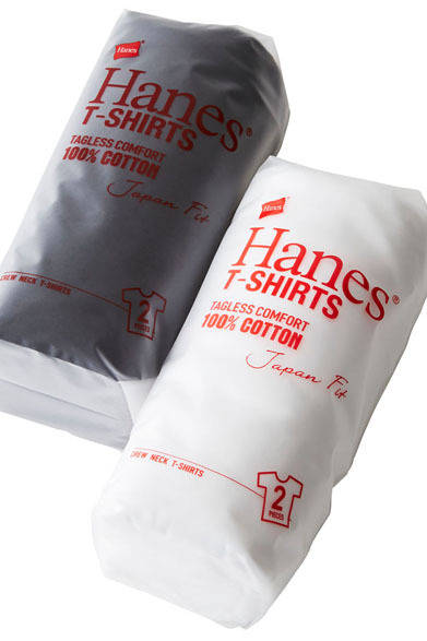 <strong>Hanes｜ヘインズ</strong>　オリジナルレーベル「Hanes T-shirts Japan Fit」