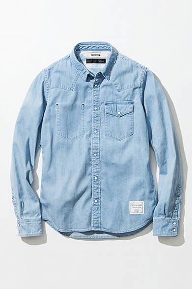 <strong><strong>AMERICAN RAG CIE｜アメリカンラグ シー</strong>　「ファクトタム」×「マージン」コラボアイテム限定発売</strong><br /><br />ブリーチデニムシャツ 2万5920円（税込）