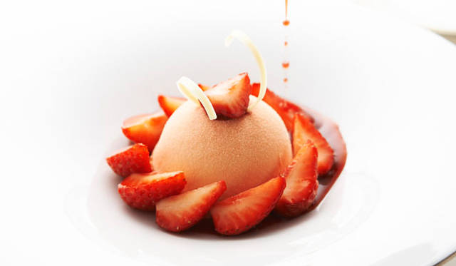 プレス発表会でのメニュー