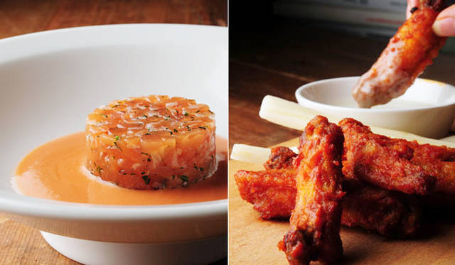 <strong>Brooklyn Parlor OSAKA｜ブルックリンパーラー大阪</strong>　右／バッファローチキンウィング（10P）800円