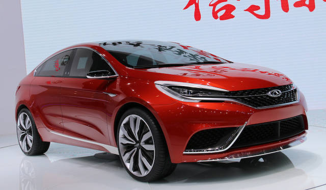 奇瑞の近未来セダンの姿をしめした「コンセプト アルファ」。