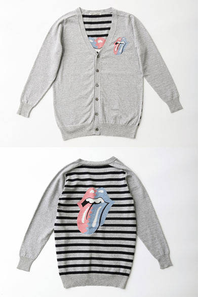 「ビューティフル ピープル×ザ・ローリング・ストーンズ」WOMENS ストーンズコラボインターシャカーディガン3万8800円