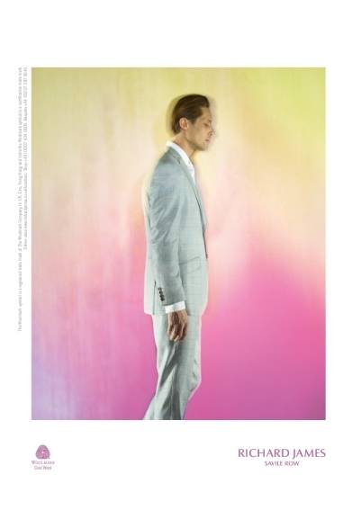 <strong>THE WOOLMARK COMPANY｜暑い時に暑くない「クールウール」</strong>　<br />英国のブランド「リチャード・ジェームス」と「クールウール」がコラボレーションした広告ビジュアル