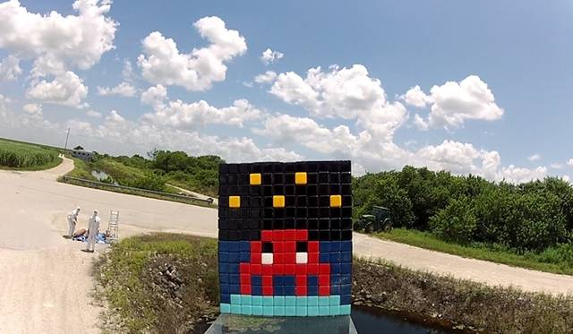 <strong>ART｜フランス人アーティスト、インベーダーの新作映像作品『ART4SPACE』ジャパンプレミア</strong>　I am entranced by the ascension of the balloon while Jetag is worrying about the temperature of the helium bottles.