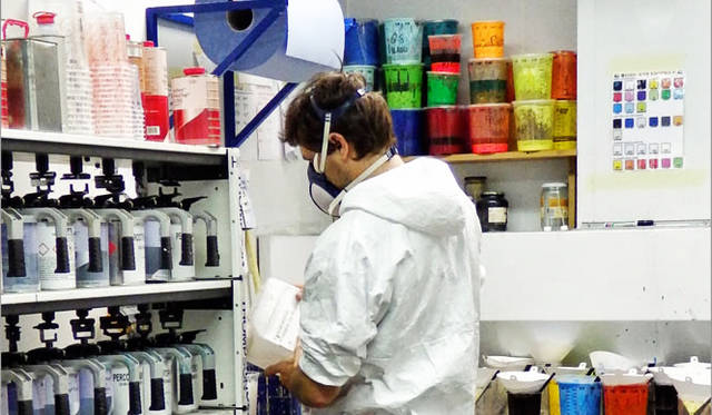 精密に調合された上質な塗料を使用