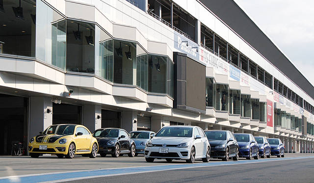 アトラクションの中でもとくに人気が高かった、最新モデル場内試乗。