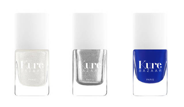 キュアバザー ネイルカラー 左から、「GROSS（グロス）」、「PLATINUM（プラチナム）」、「QUEEN（クイーン）」各2484円（10ml）