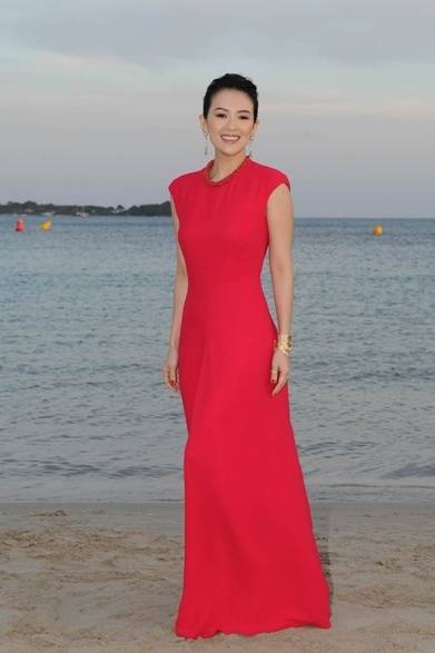 13 <strong>第67回カンヌ国際映画祭</strong> Zhang Ziyi|チャン・ツィイー<br />(「W Magazine Dinner」にて) ドレス:ステラ マッカートニー