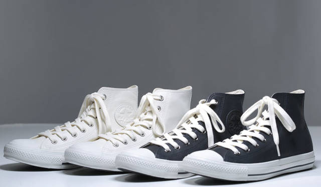 <strong>MARGARET HOWELL｜マーガレット・ハウエル</strong>　「MHL.」コンバース レザーハイカットシューズ各2万520円