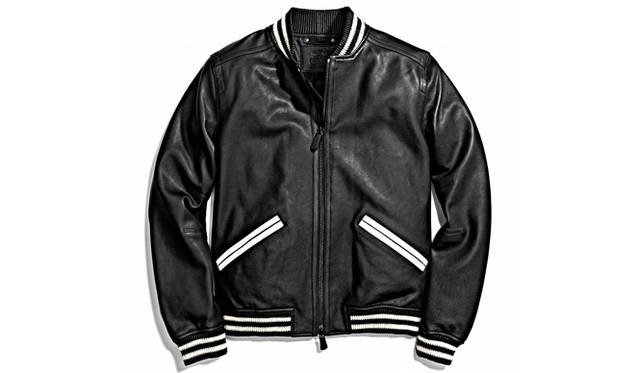 「Leather Baseball Jacket」ブラック 16万9560円