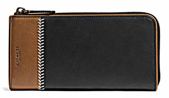 「Bleecker Stitched Baseball Large Half Zip Wallet」［H10×W20cm］4万3200円