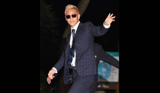 サッカー日本代表メンバーの本田圭佑選手　©アフロ