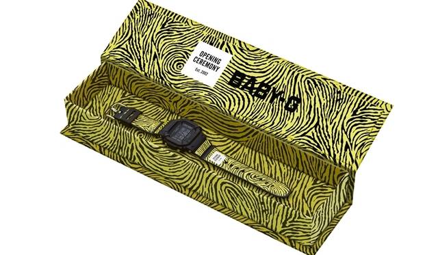 <strong>BABY-G×OPENING CEREMONY｜コラボのBABY-Gを限定ショップで発売</strong>　イエロー×ブラック　1万3000円