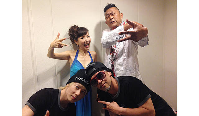 <br />左から植木 豪さん、戸田恵子さん、ブラザー・トムさん、YOHEYさん