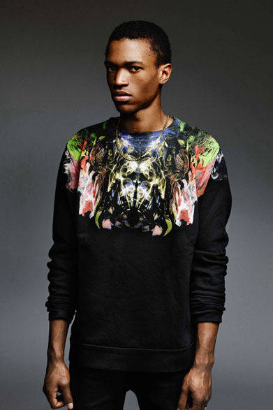 <strong>MARCELO BURLON COUNTY OF MILAN</strong>　2014-15年秋冬コレクション世界先行発売　SMOKING HEAD CREW 5万円（税抜）