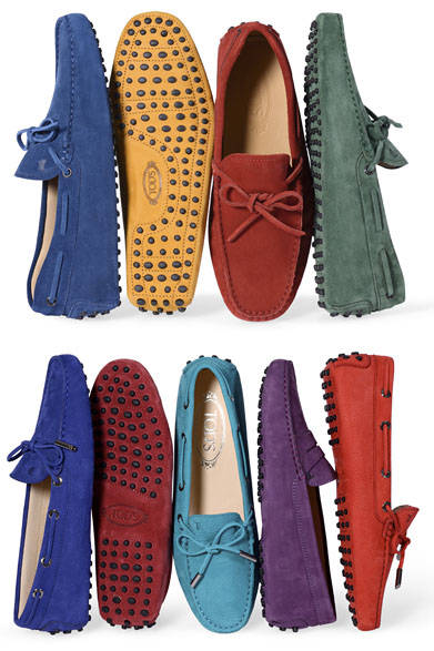 <strong>TOD’S｜トッズ</strong>　「GOMMINI（ゴンミーニ）」　上／メンズ、下／ウィメンズのカラーバリエーション