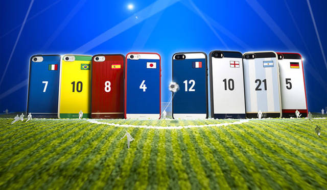 <strong>HYPER MARKET｜ハイパーマーケット</strong>　「Bluevision Composite for iPhone 5s/5 World Cup Edition」2362円（税抜）