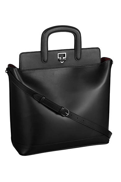 <strong>Cartier｜ふたつの新作バッグコレクション誕生</strong>　ジャンヌ トゥーサン LM トートバッグ　ブラック　39万6360円（税込）　© Cartier