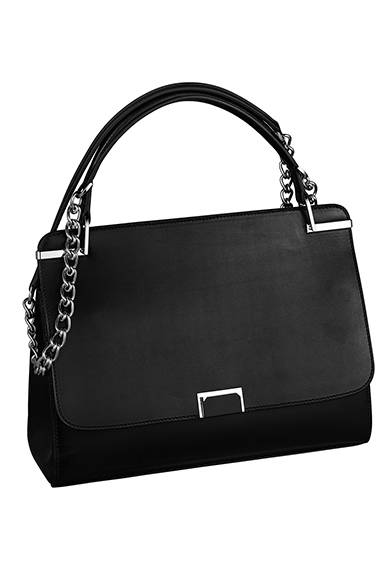 <strong>Cartier｜ふたつの新作バッグコレクション誕生</strong>　ジャンヌ トゥーサン チェーンバッグ　ブラック　43万920円（税込）　© Cartier