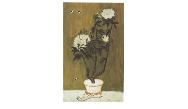 <strong>ART｜東京国立近代美術館で『現代美術のハードコアはじつは世界の宝である展』</strong>　サンユウ《白牡丹、黒蝶、猫》1955年　ヤゲオ財団蔵